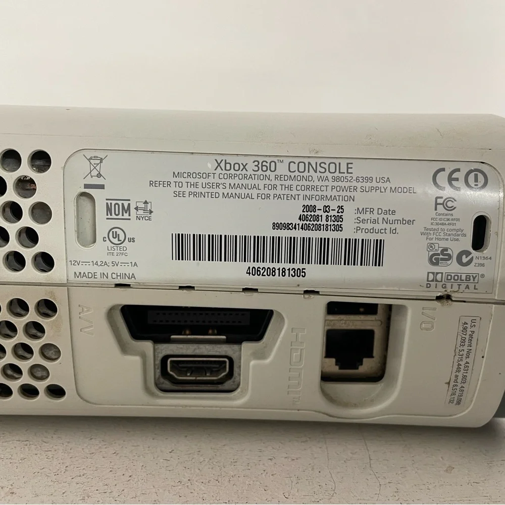 Xbox 360 Red Ring Parts Or Repair HDMI HDD System Only